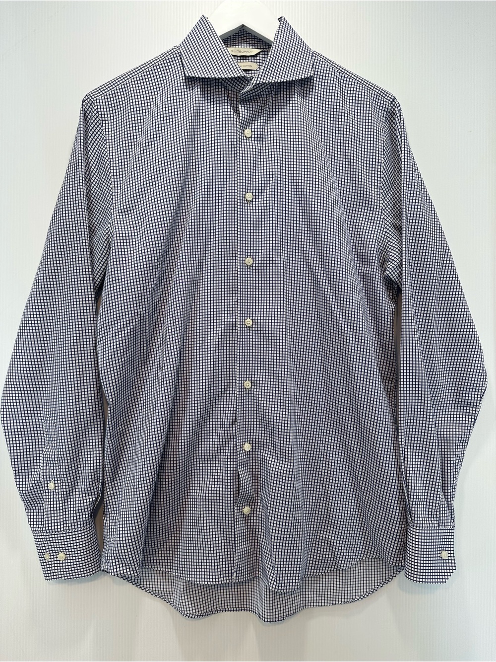 Suitsupply Egyptian Cotton Button Up Mens 15.5 Neck Extra Slim Fit